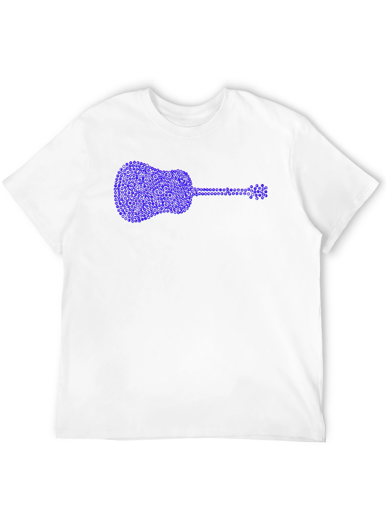 Guitar Rhinestone Graphic T-Shirt