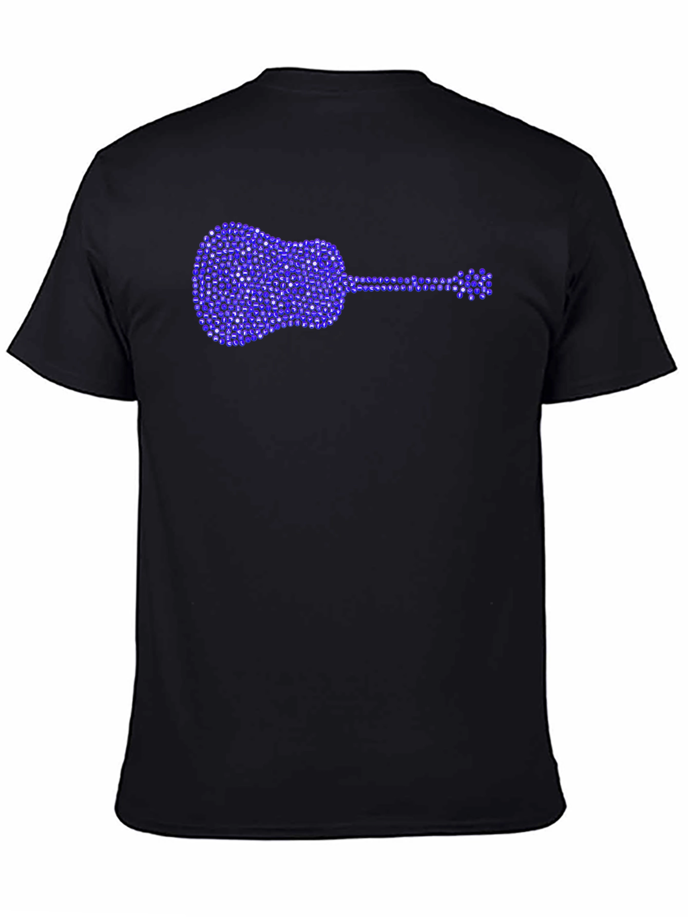 Guitar Rhinestone Graphic T-Shirt