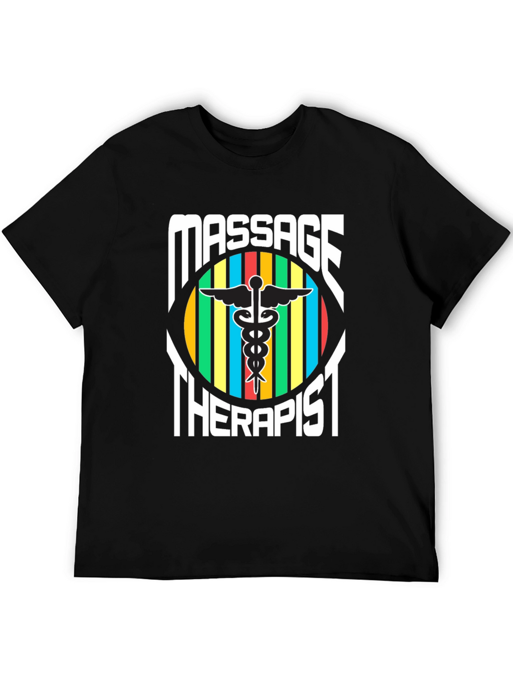 Massage Therapist T-Shirt - Caduceus Symbol