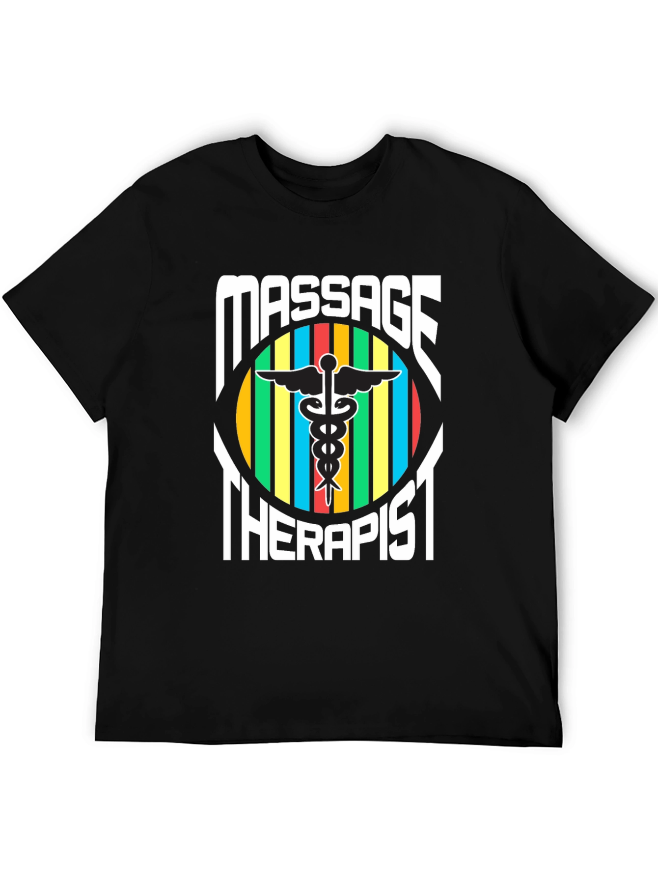 Massage Therapist T-Shirt - Caduceus Symbol