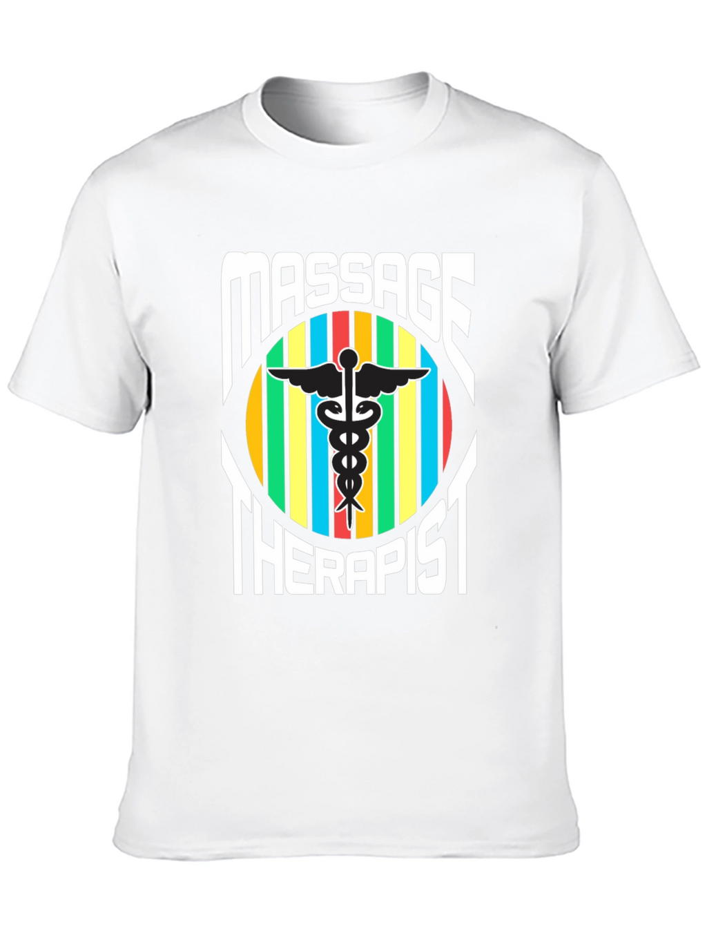 Massage Therapist T-Shirt - Caduceus Symbol