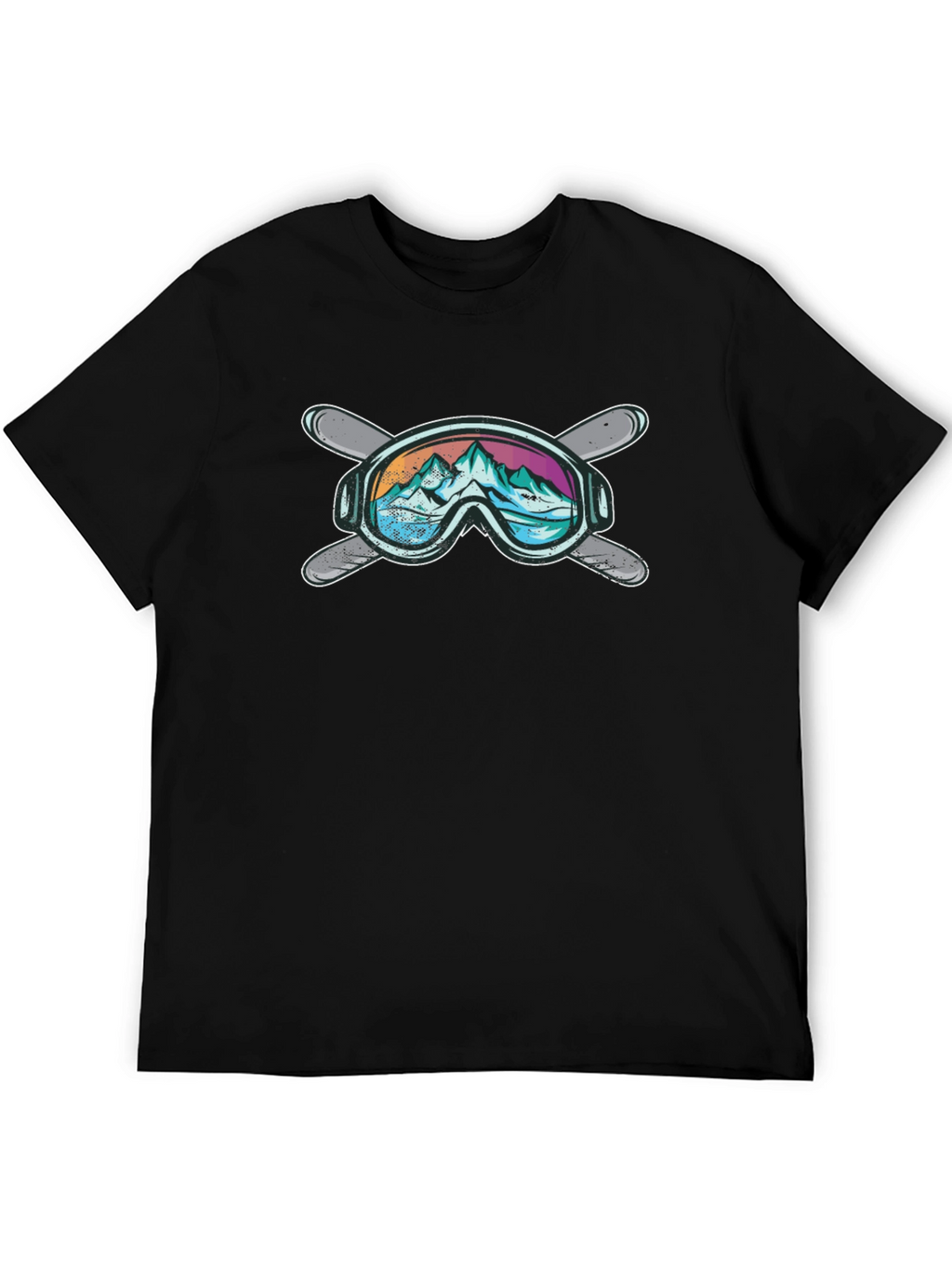 Mountain Ski Goggles Graphic T-Shirt