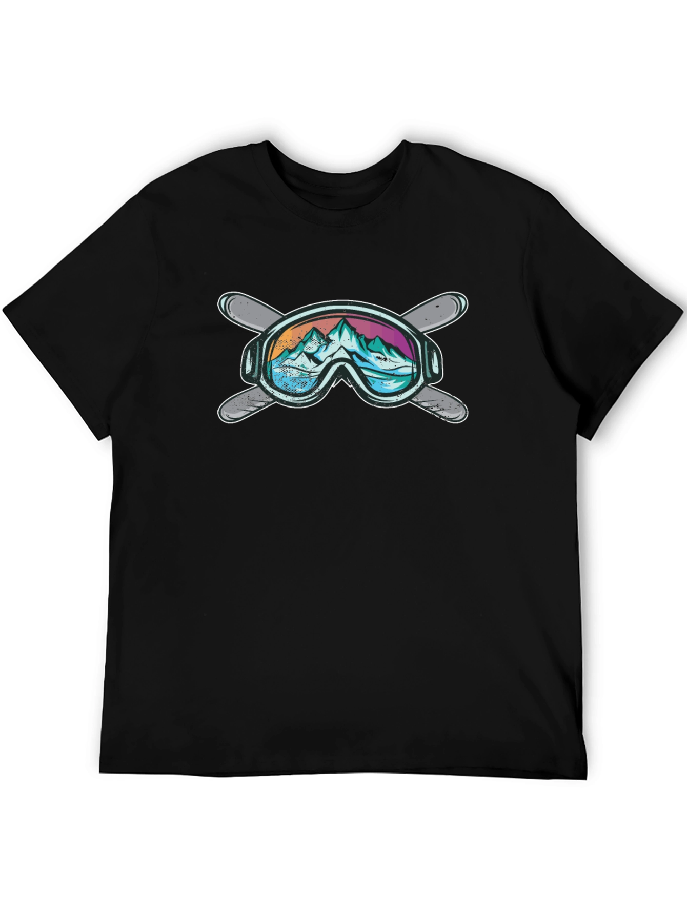 Mountain Ski Goggles Graphic T-Shirt