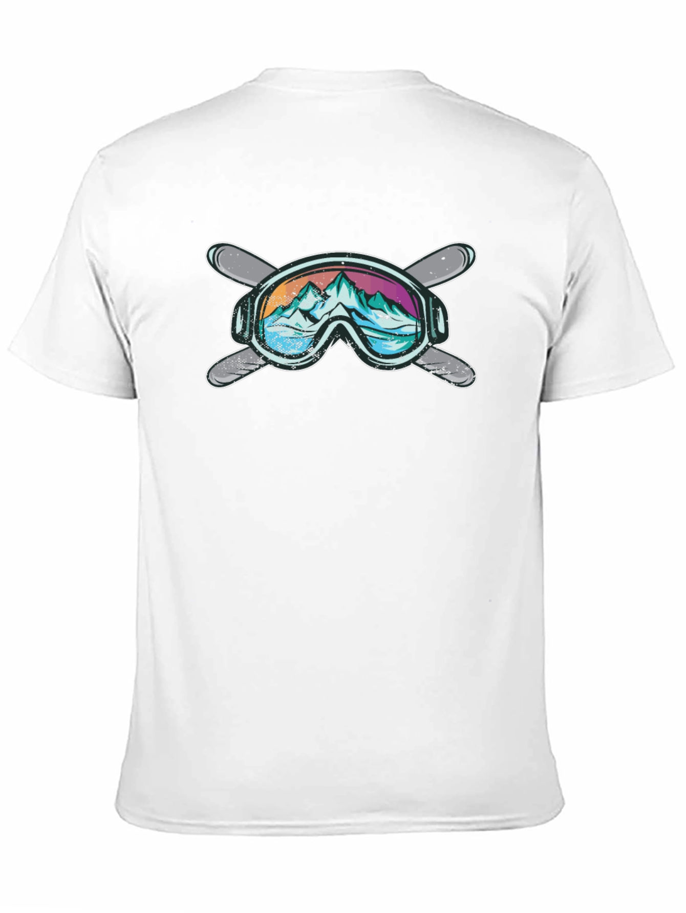 Mountain Ski Goggles Graphic T-Shirt
