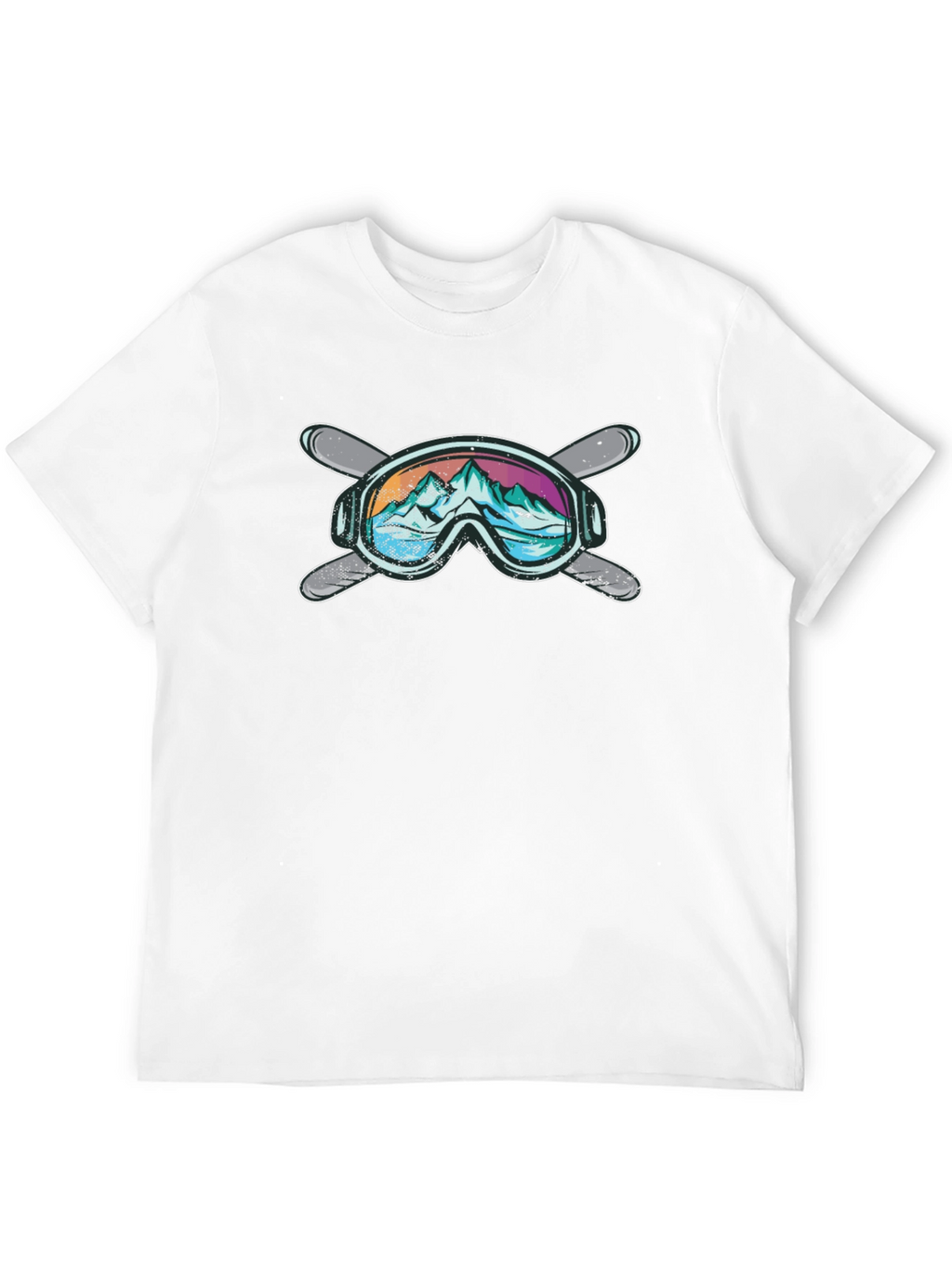 Mountain Ski Goggles Graphic T-Shirt