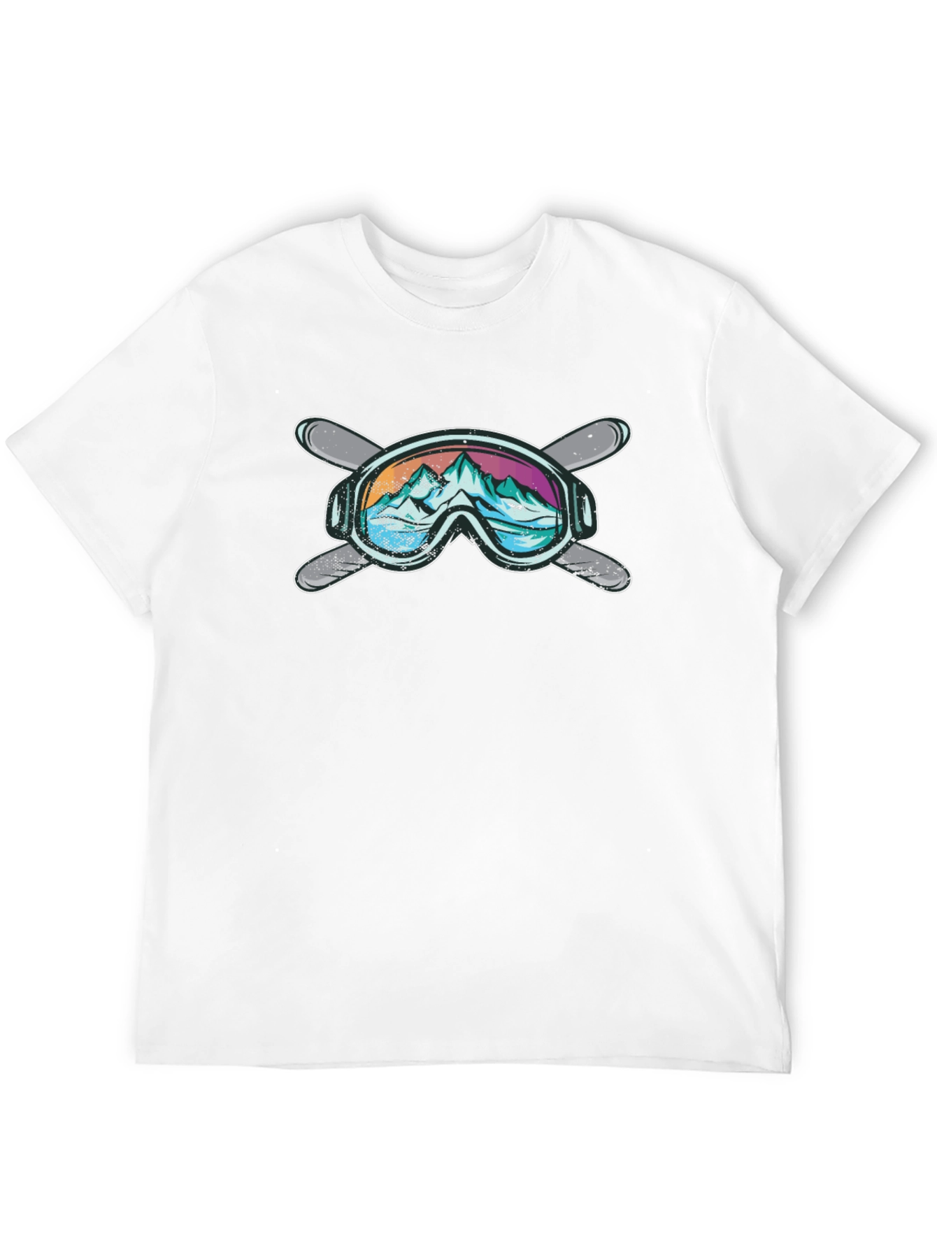 Mountain Ski Goggles Graphic T-Shirt