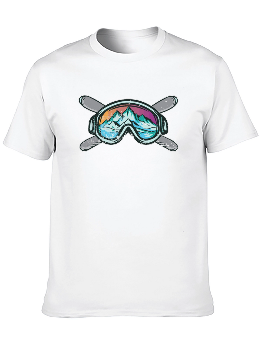 Mountain Ski Goggles Graphic T-Shirt