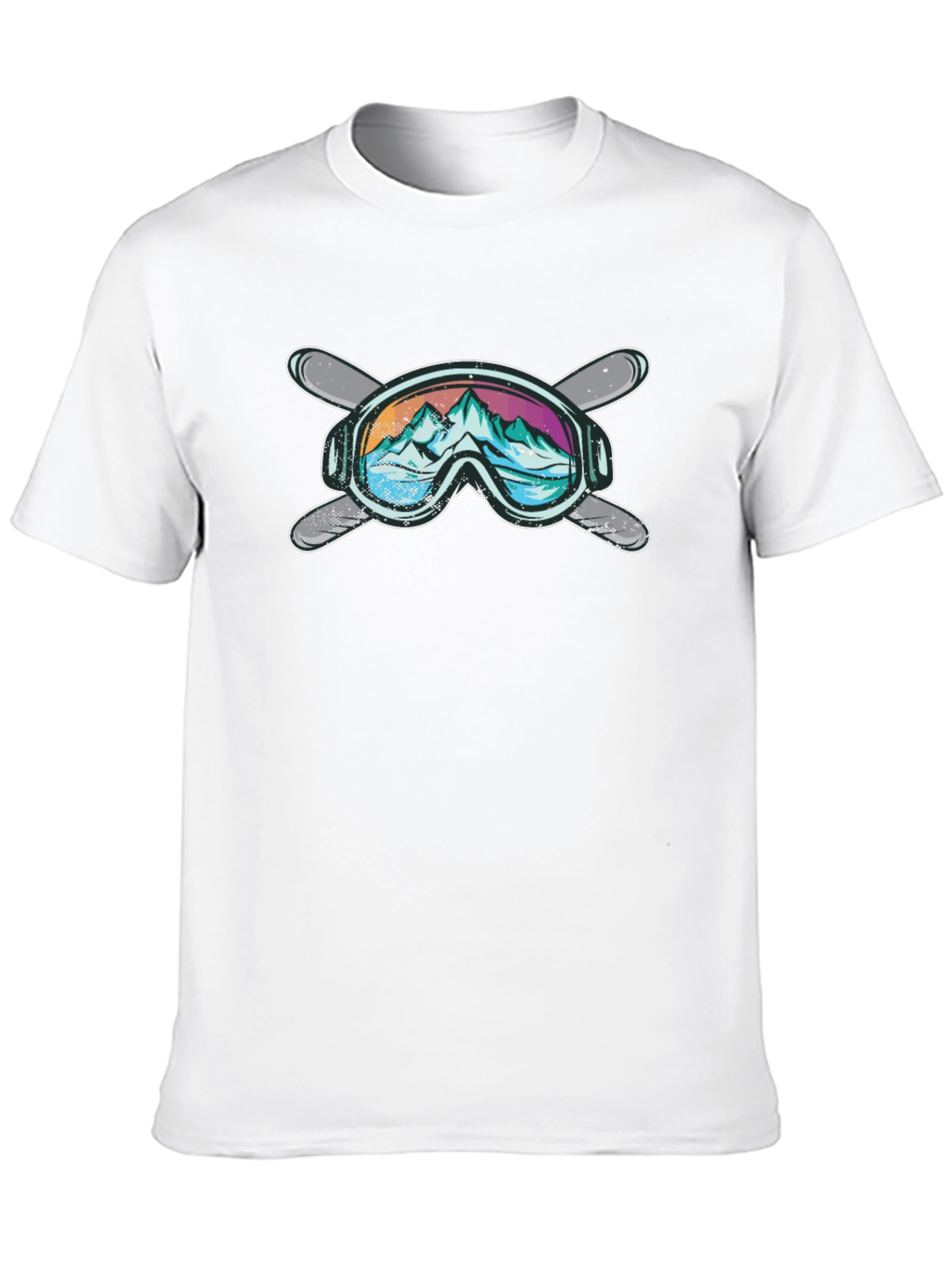 Mountain Ski Goggles Graphic T-Shirt