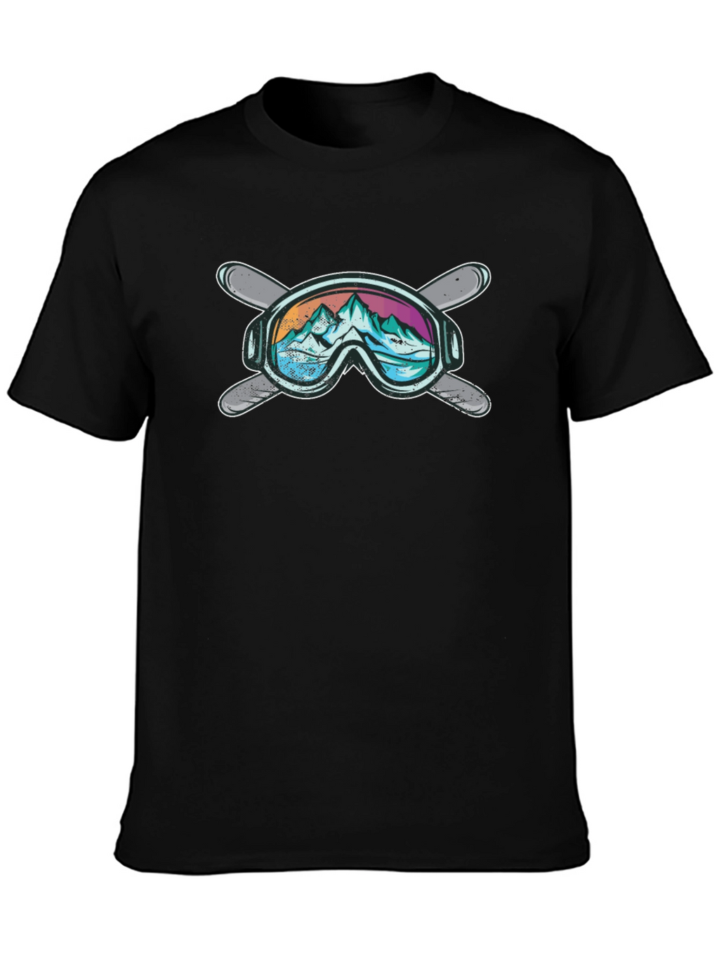 Mountain Ski Goggles Graphic T-Shirt