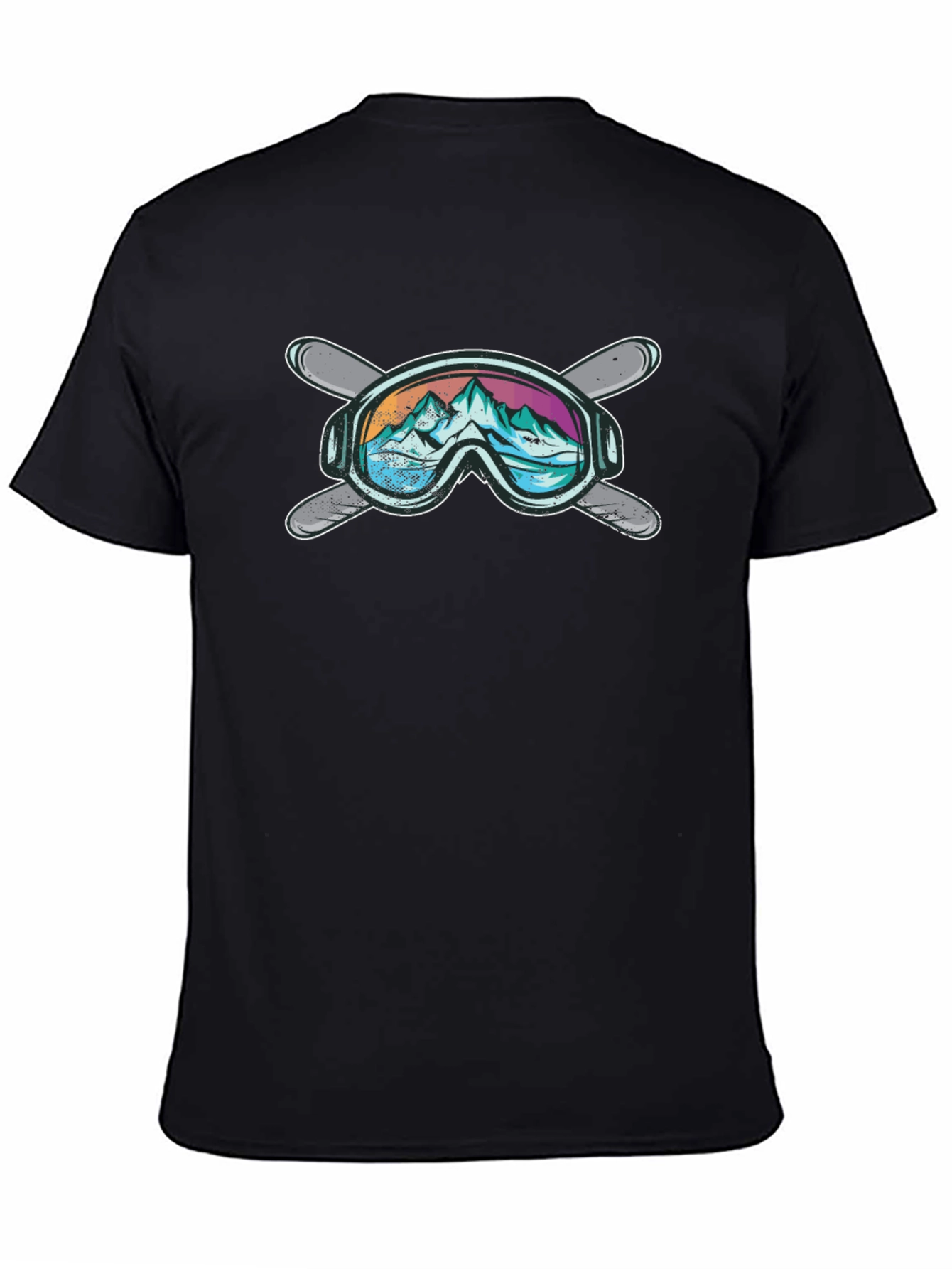 Mountain Ski Goggles Graphic T-Shirt