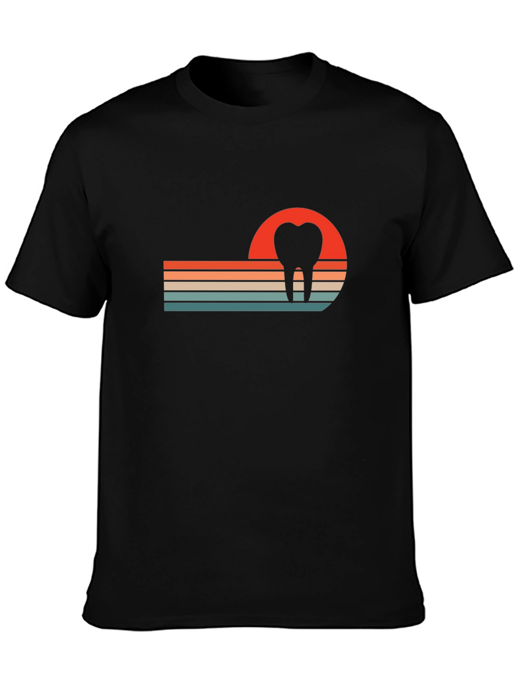 Retro Dental Sunset T-Shirt - Dentist Gift