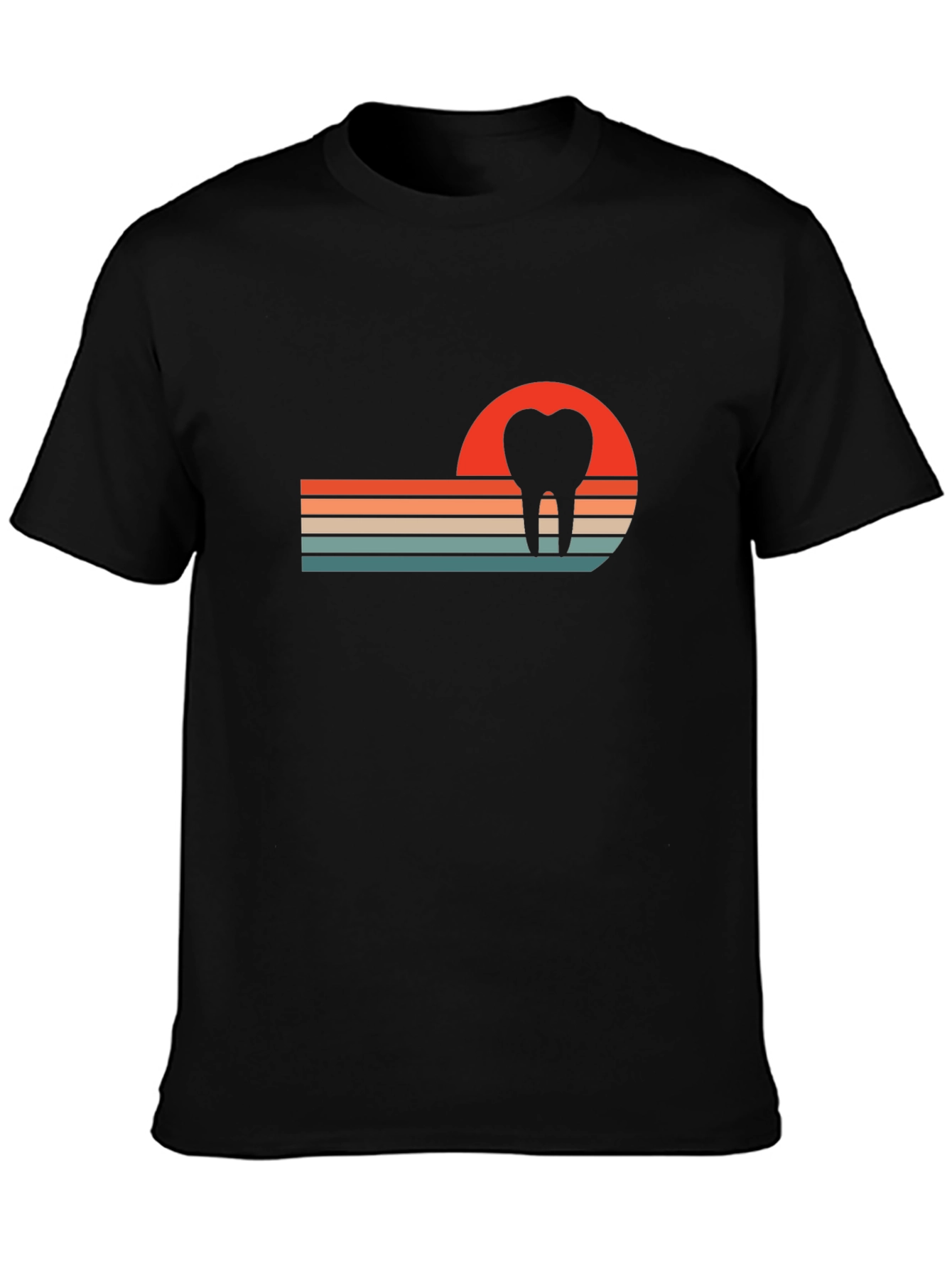 Retro Dental Sunset T-Shirt - Dentist Gift