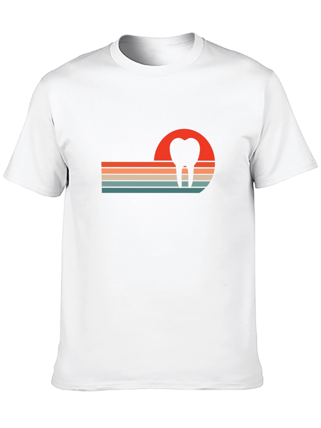 Retro Dental Sunset T-Shirt - Dentist Gift