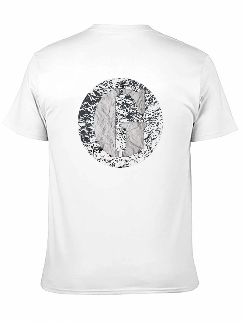 Abstract G Graphic Print Black T-Shirt