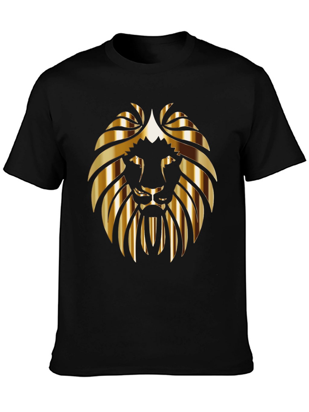 Golden Lion Graphic Black T-Shirt