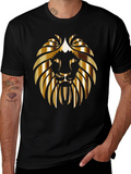 Golden Lion Graphic Black T-Shirt