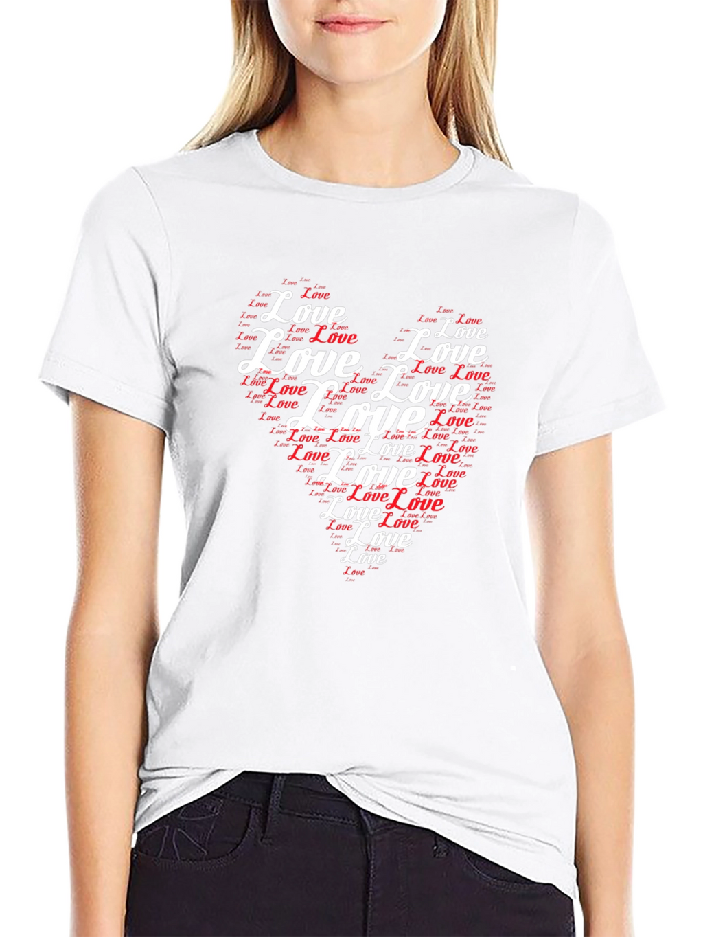 Love Heart Graphic T-Shirt - Stylish Valentines Day Tee