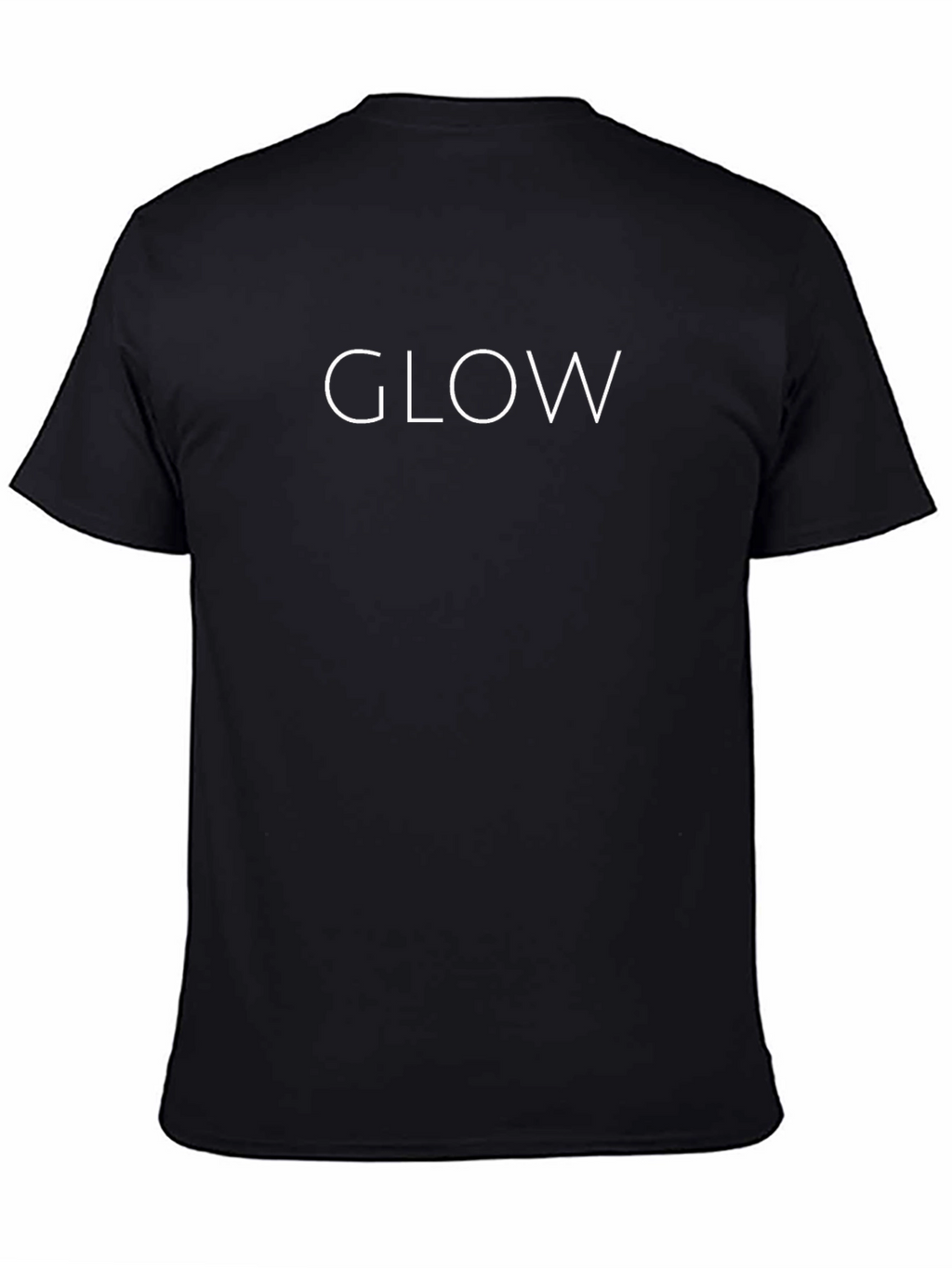 Glow Graphic T-Shirt - Mens Black Crew Neck