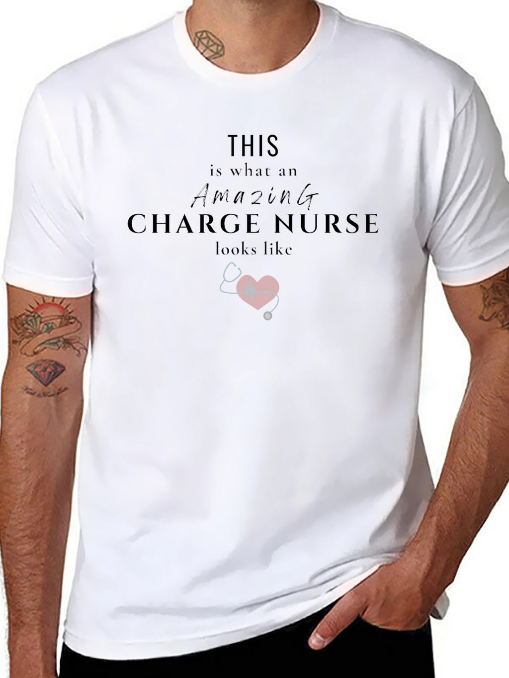 Amazing Charge Nurse Graphic T-Shirt