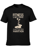 Fitness Marathon T-Shirt - Motivational Workout Tee