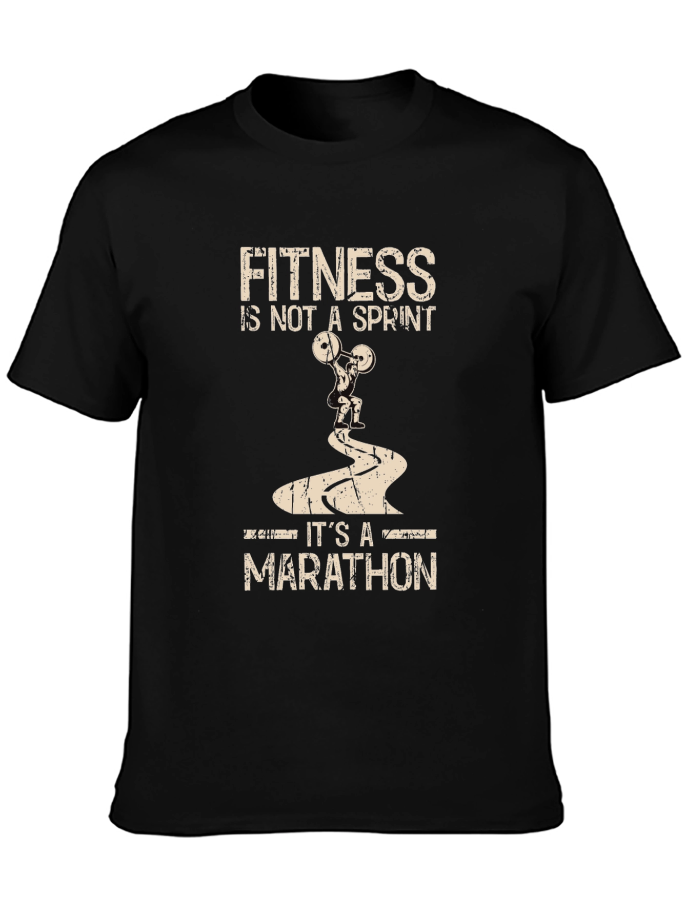 Fitness Marathon T-Shirt - Motivational Workout Tee