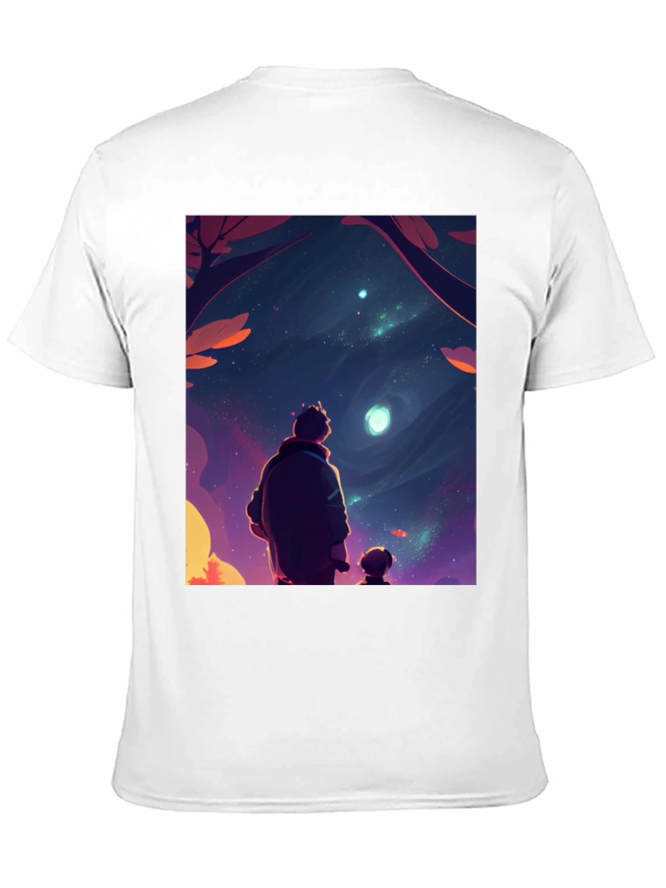 Starry Night Graphic Tee - Unisex Black T-Shirt