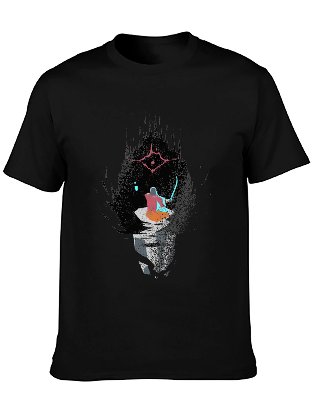 Dark Souls Inspired Graphic Tee - Black Cotton