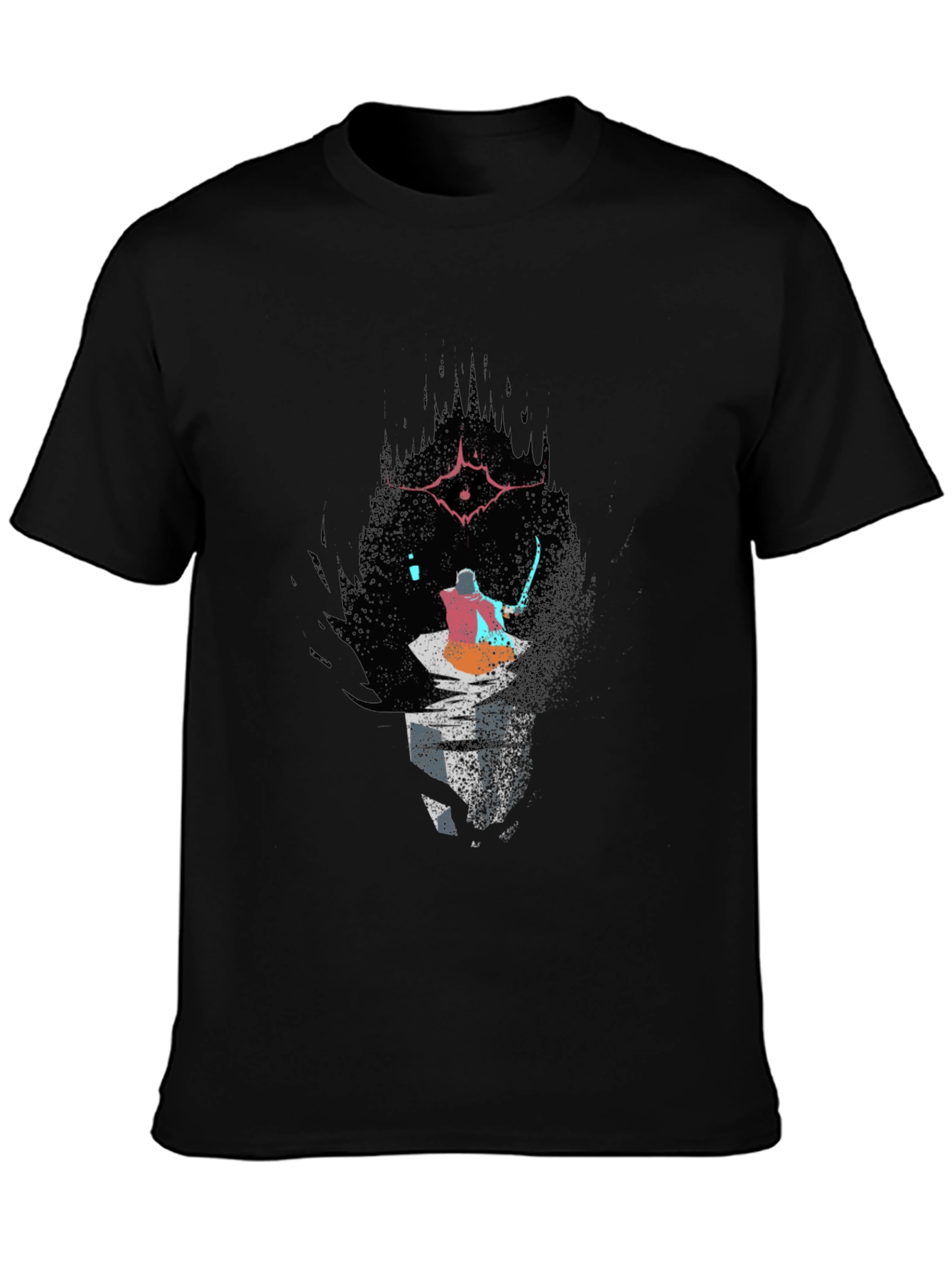Dark Souls Inspired Graphic Tee - Black Cotton