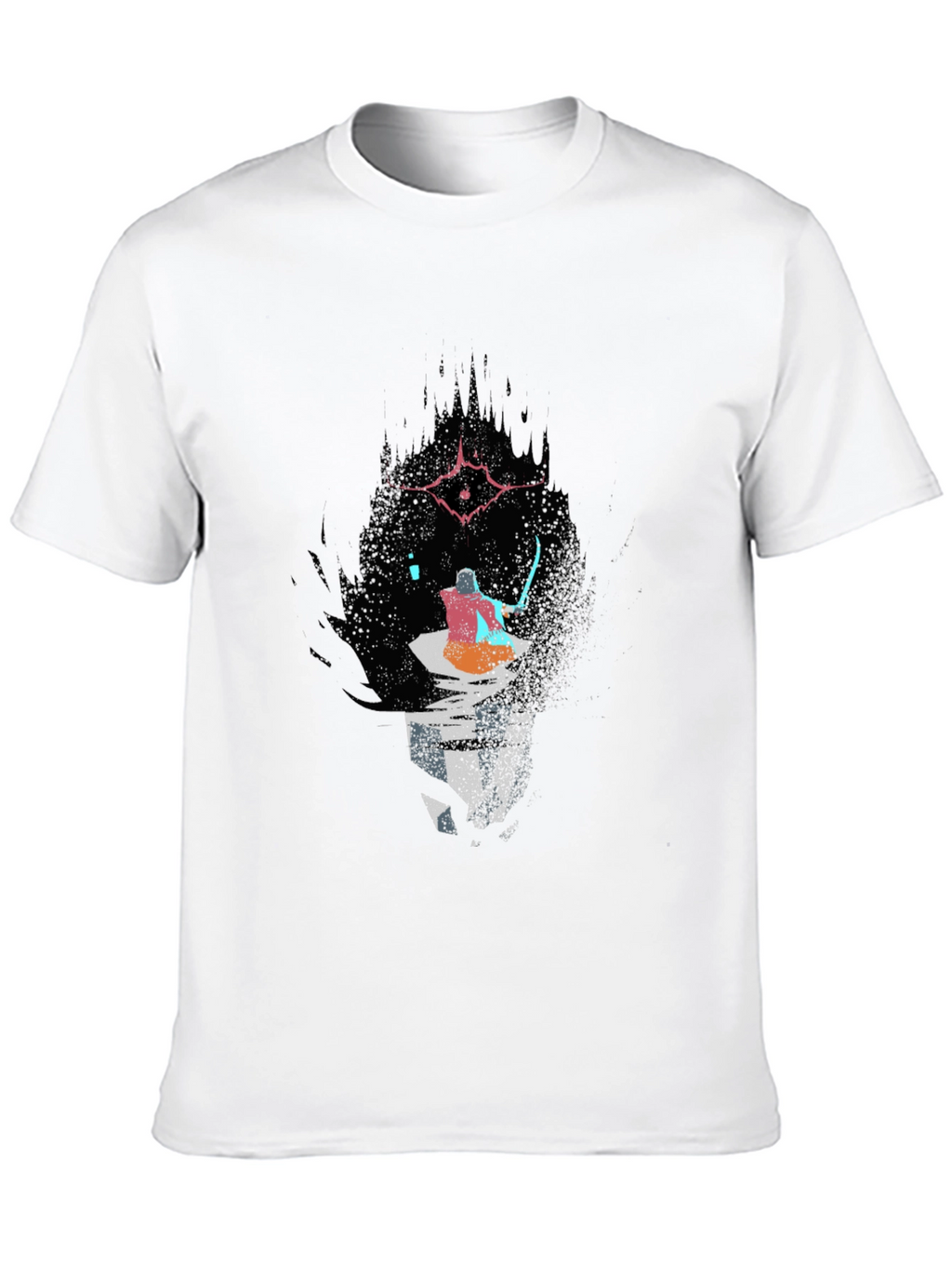 Dark Souls Inspired Graphic Tee - Black Cotton
