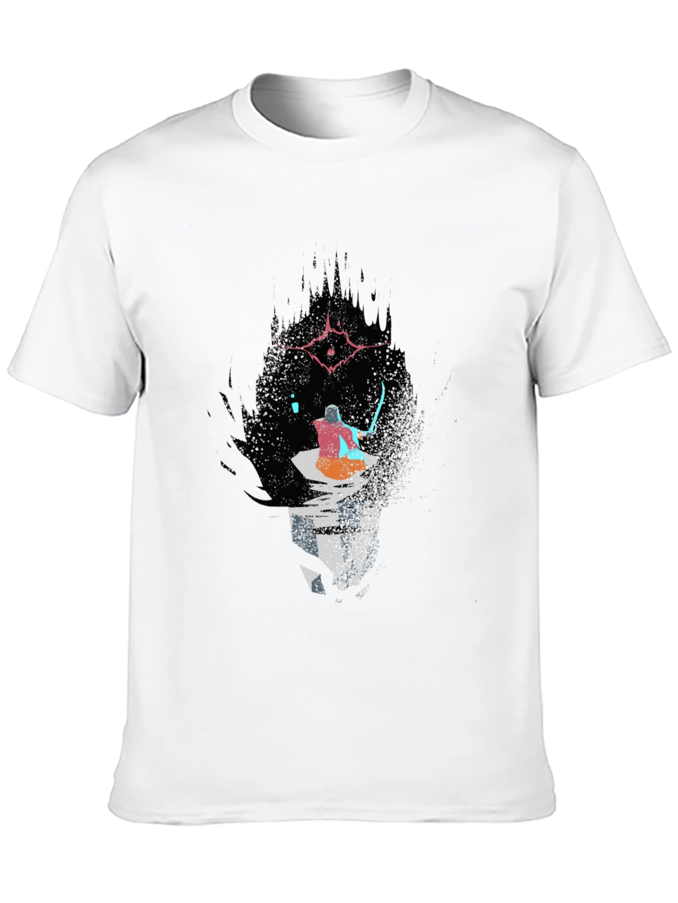 Dark Souls Inspired Graphic Tee - Black Cotton
