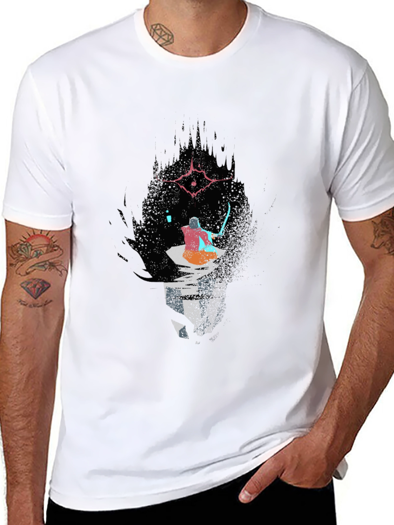 Dark Souls Inspired Graphic Tee - Black Cotton