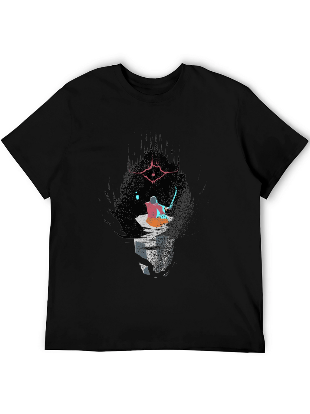 Dark Souls Inspired Graphic Tee - Black Cotton