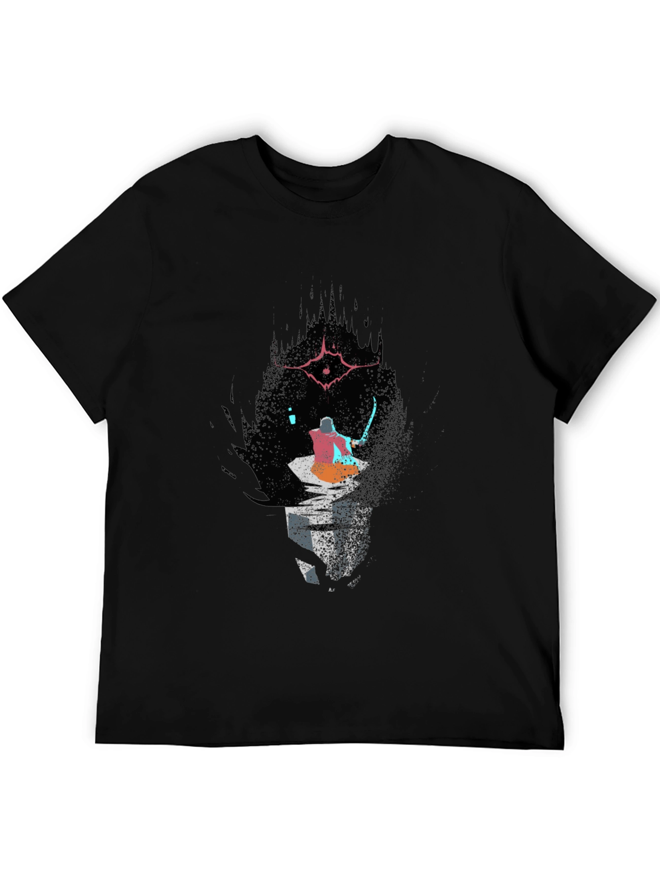 Dark Souls Inspired Graphic Tee - Black Cotton