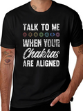 Chakras Aligned Graphic T-Shirt - Spiritual Tee