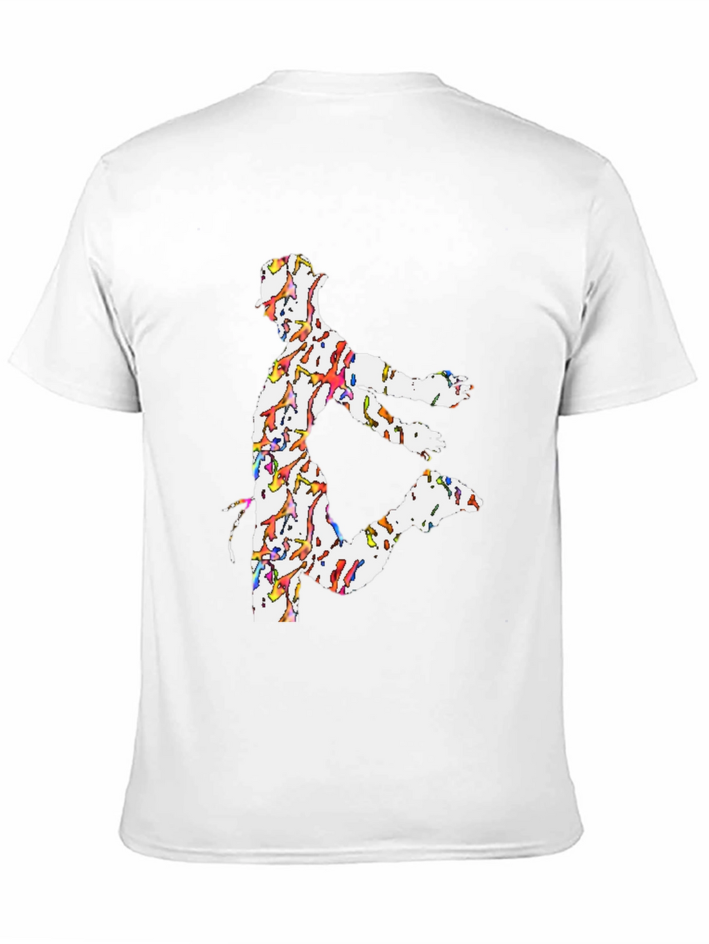 Dancing Man Graphic Tee - Black