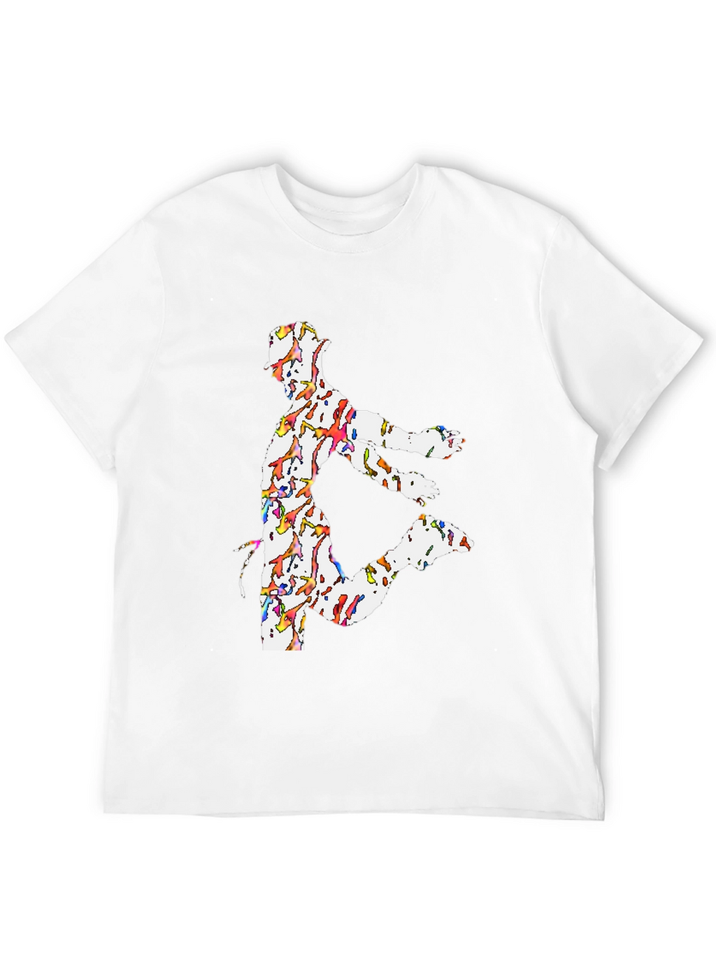 Dancing Man Graphic Tee - Black