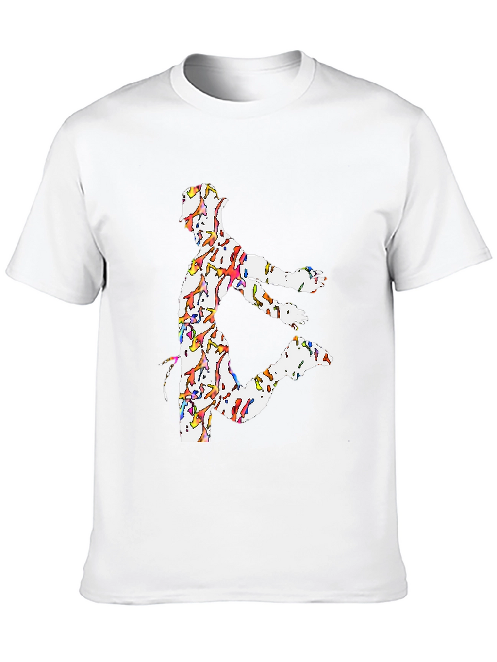 Dancing Man Graphic Tee - Black