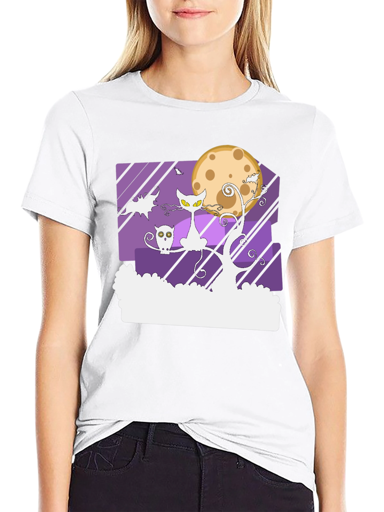 Halloween Cat & Owl T-Shirt