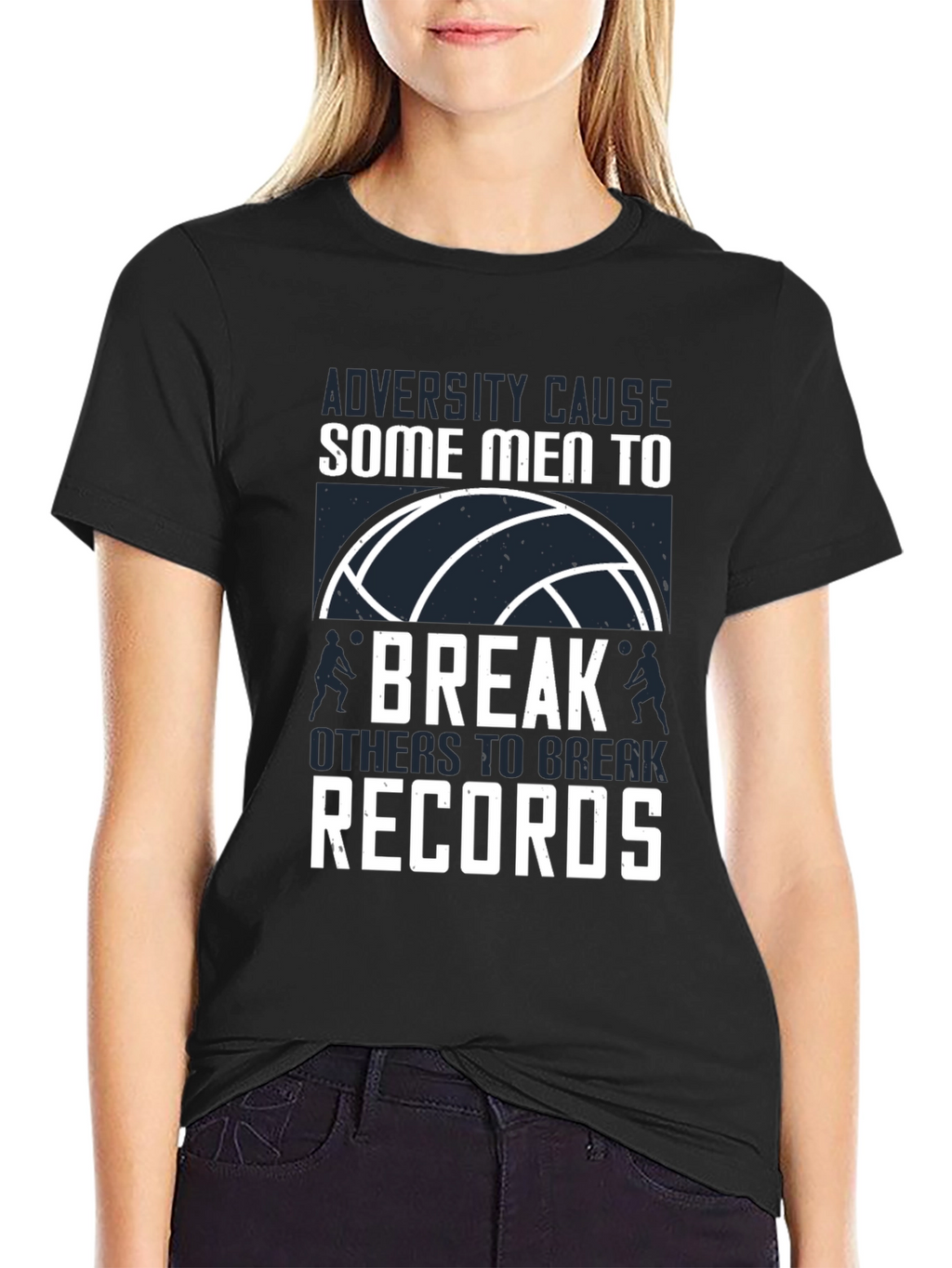 Volleyball T-Shirt: Adversity Breaks Records