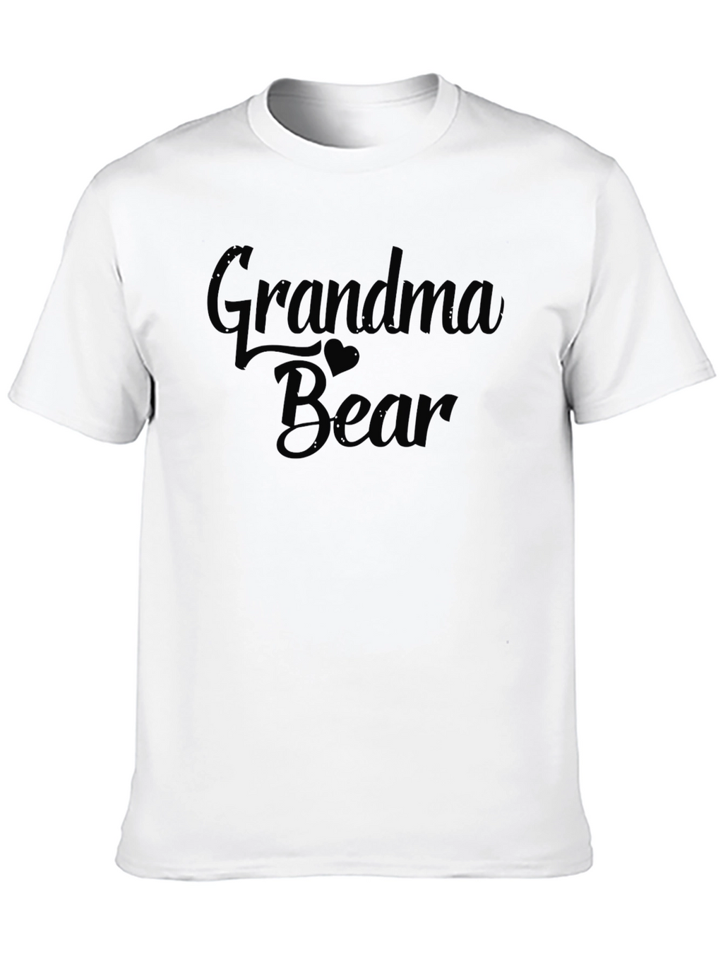 Grandma Bear Black T-Shirt - Family Love