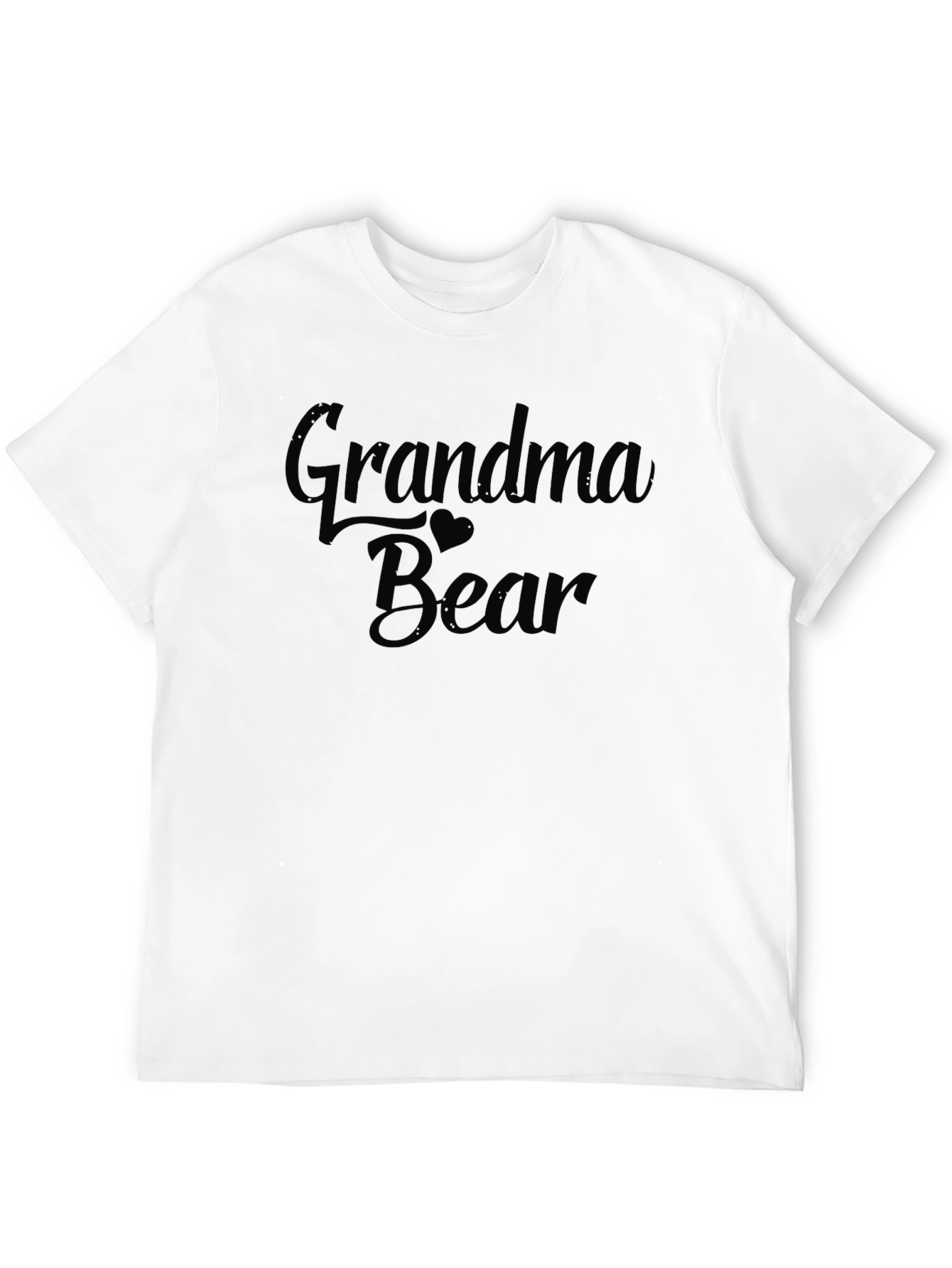 Grandma Bear Black T-Shirt - Family Love