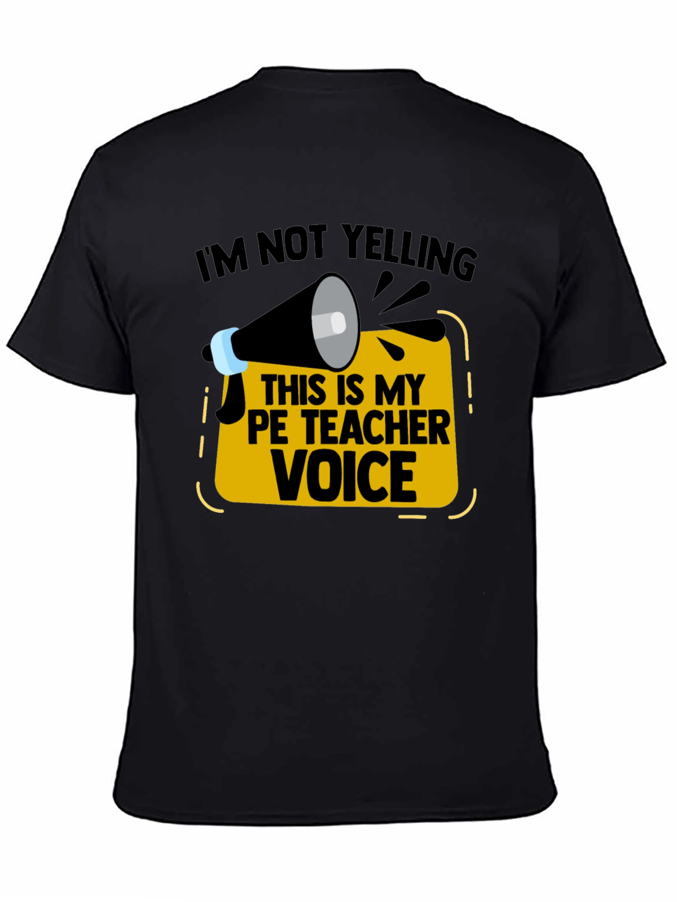 PE Teacher Voice Graphic Tee - Funny Phys Ed T-Shirt