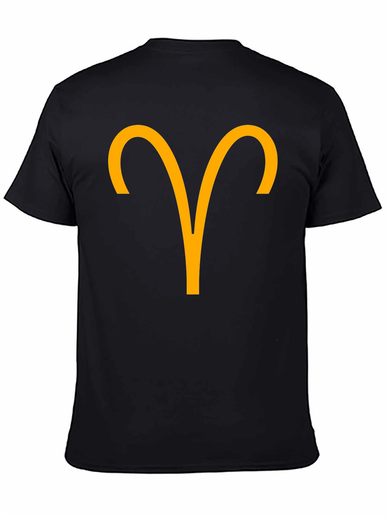 Aries Zodiac Sign Graphic T-Shirt - Black