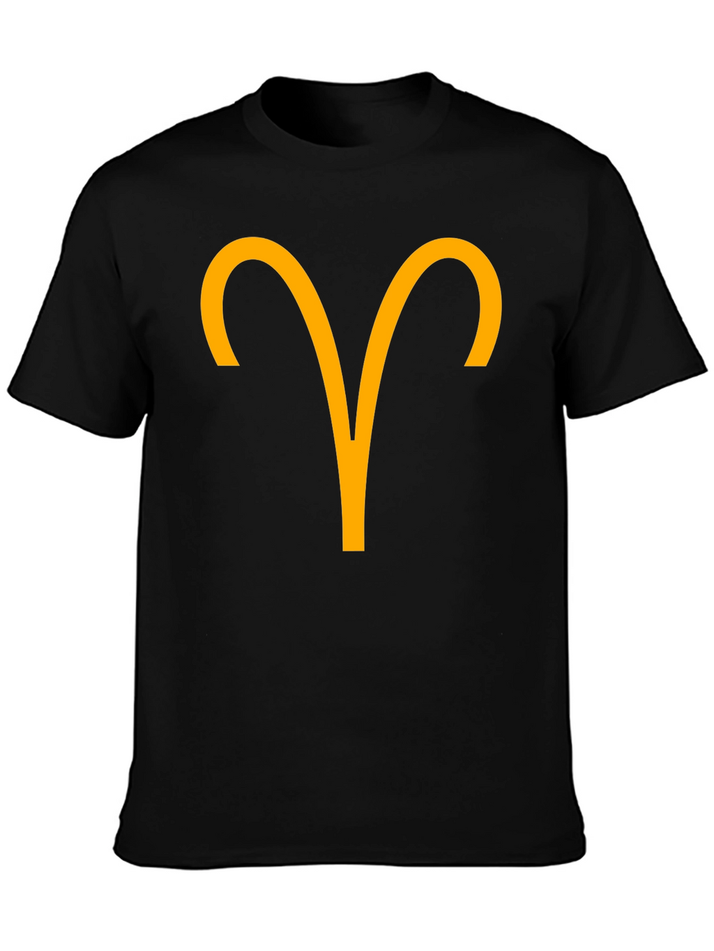 Aries Zodiac Sign Graphic T-Shirt - Black