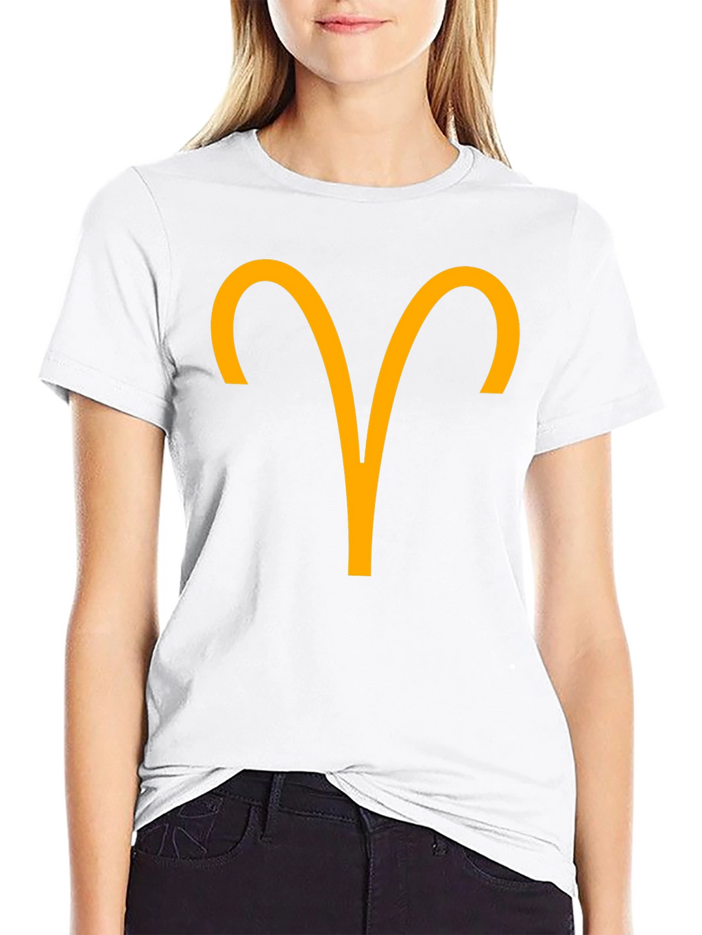 Aries Zodiac Sign Graphic T-Shirt - Black
