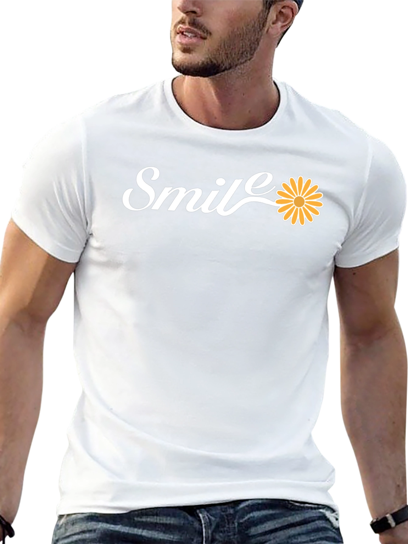 Smile Daisy T-Shirt - Stylish & Positive!