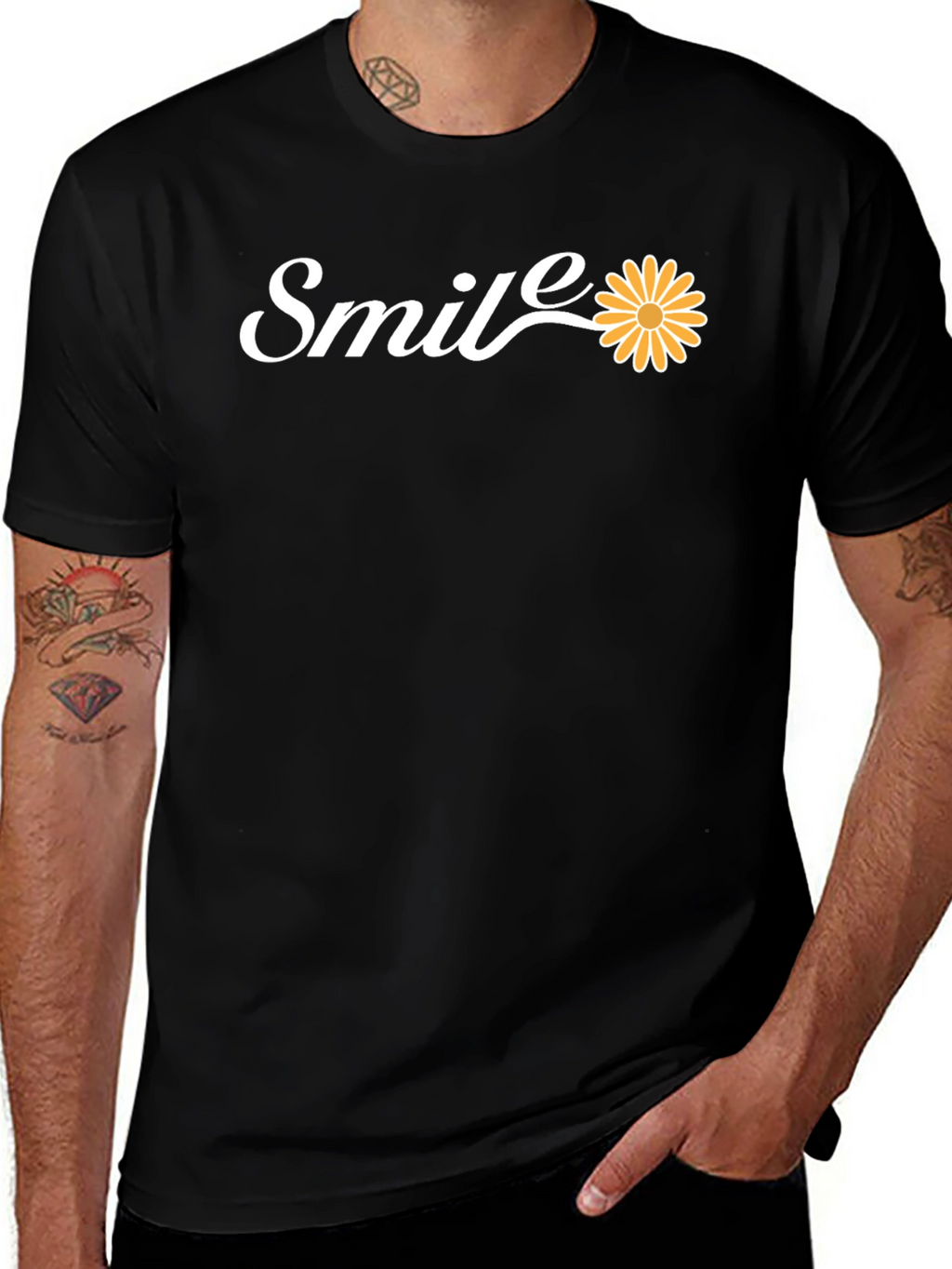 Smile Daisy T-Shirt - Stylish & Positive!