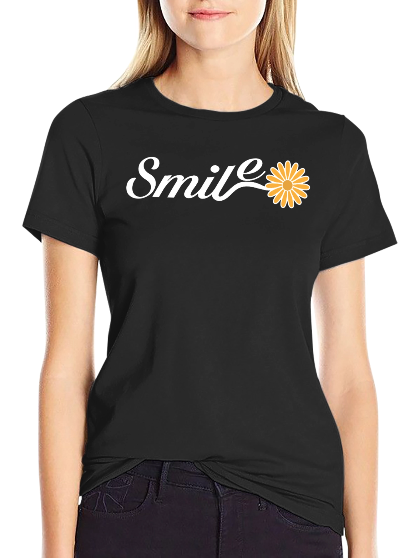 Smile Daisy T-Shirt - Stylish & Positive!