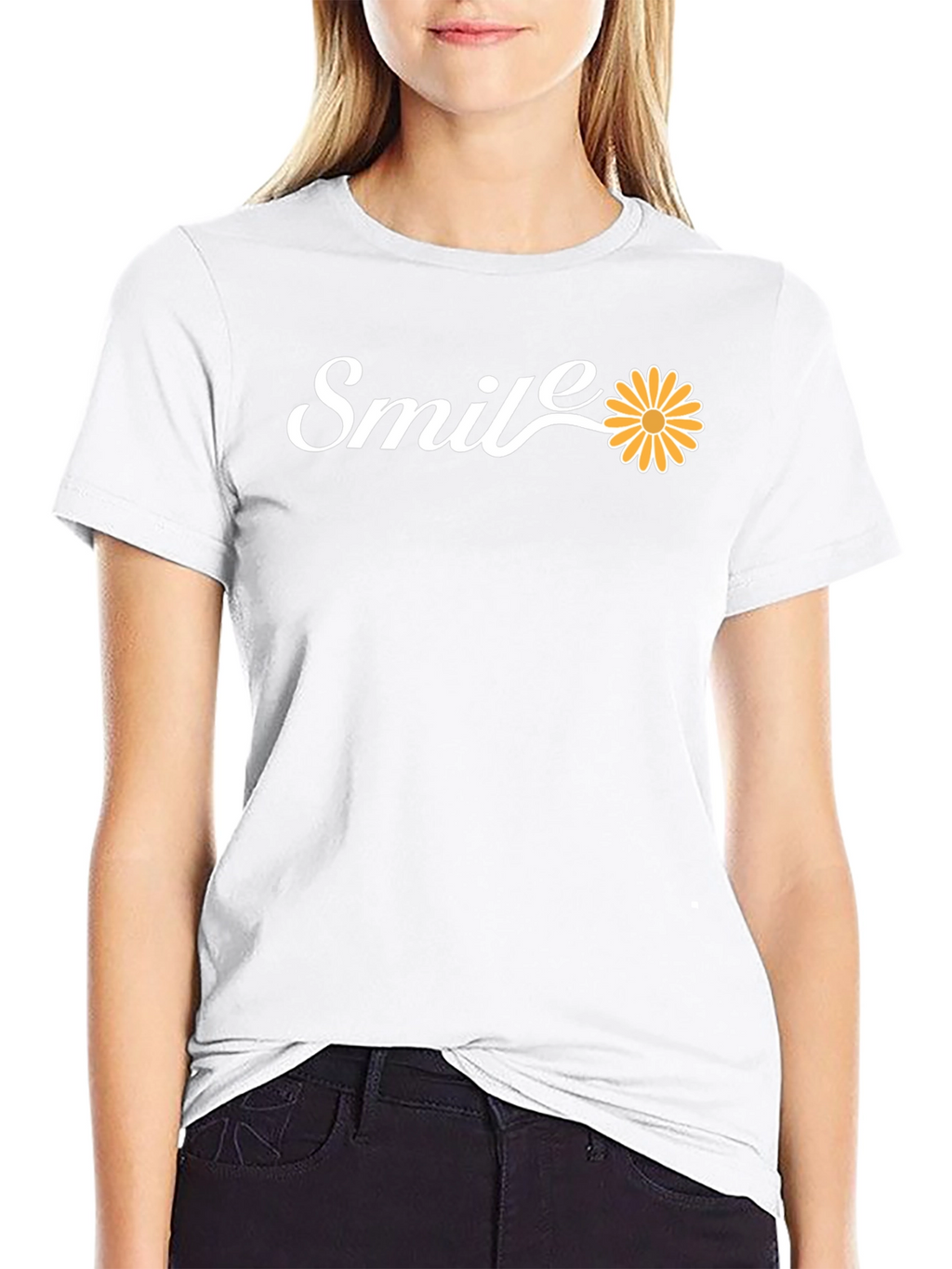Smile Daisy T-Shirt - Stylish & Positive!