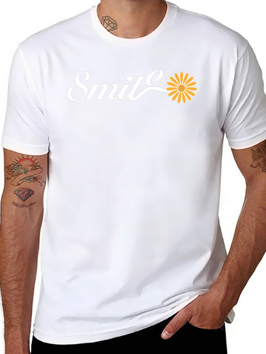 Smile Daisy T-Shirt - Stylish & Positive!